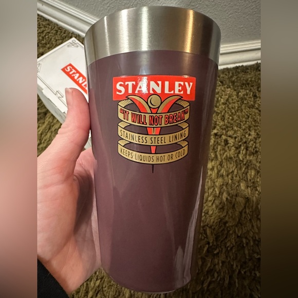 New Stanley Stacking Beer Pint Stainless Steel Tumbler Brown 16 Ounce - Picture 3 of 4